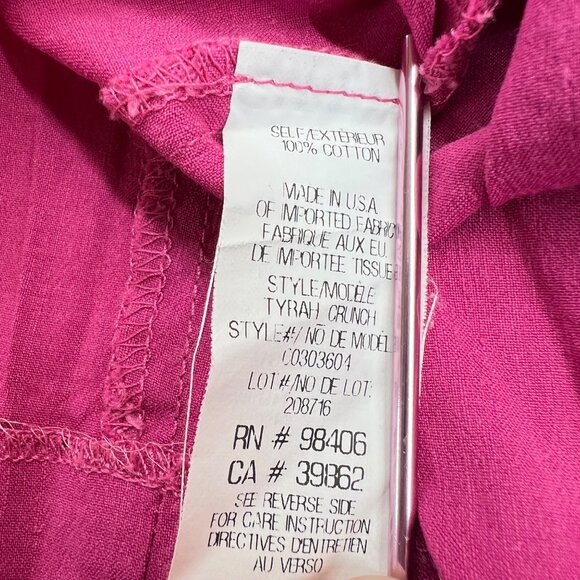 Theory Tyrah Crunch Strapless Pink Cotton A-Line Mini Dress Size 2 - Picture 8 of 10